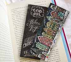 Bookmark S Novym godom. Artist Olesia Volkova